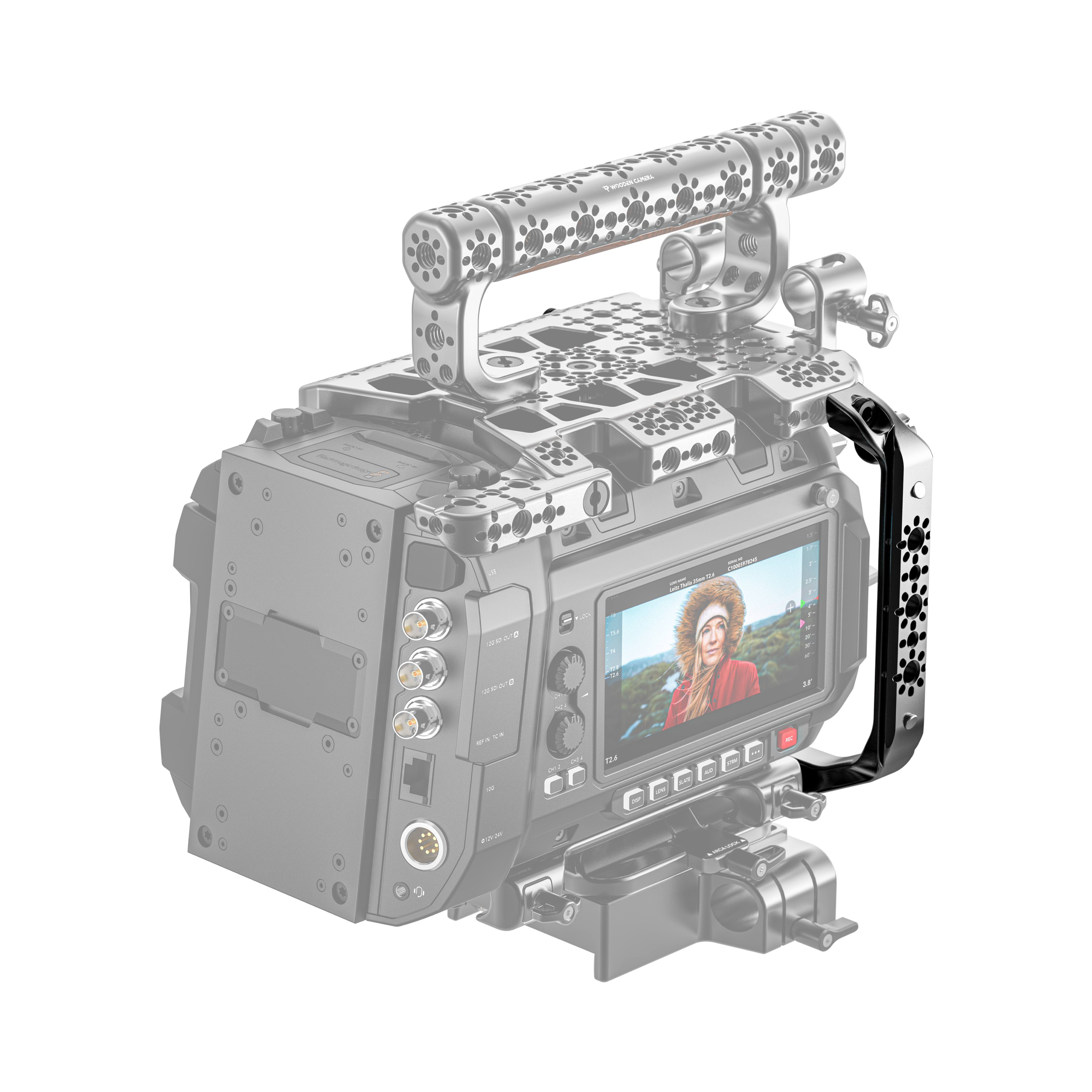 Wooden Camera Support Right Side Rail URSA Cine 12K 17K
