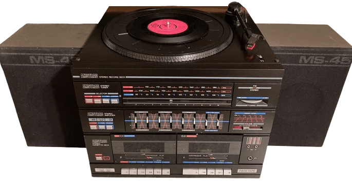 Amstrad Audio MS45 chaîne midi double cassette enceintes