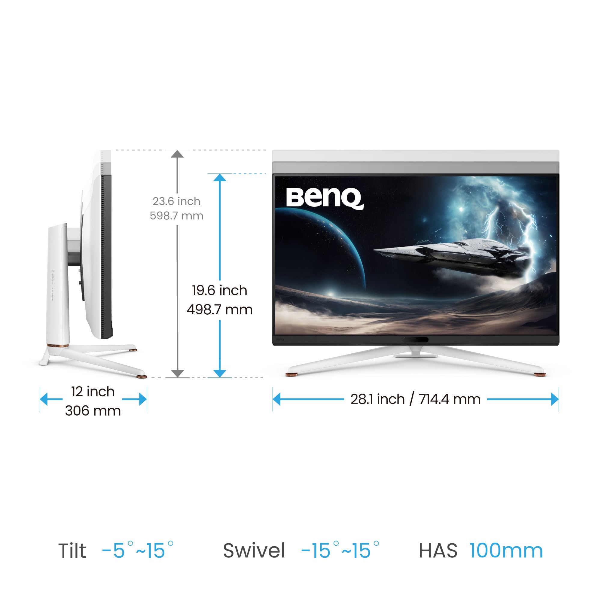 BenQ EX321UX moniteur gaming 32" 4K Mini LED 144Hz