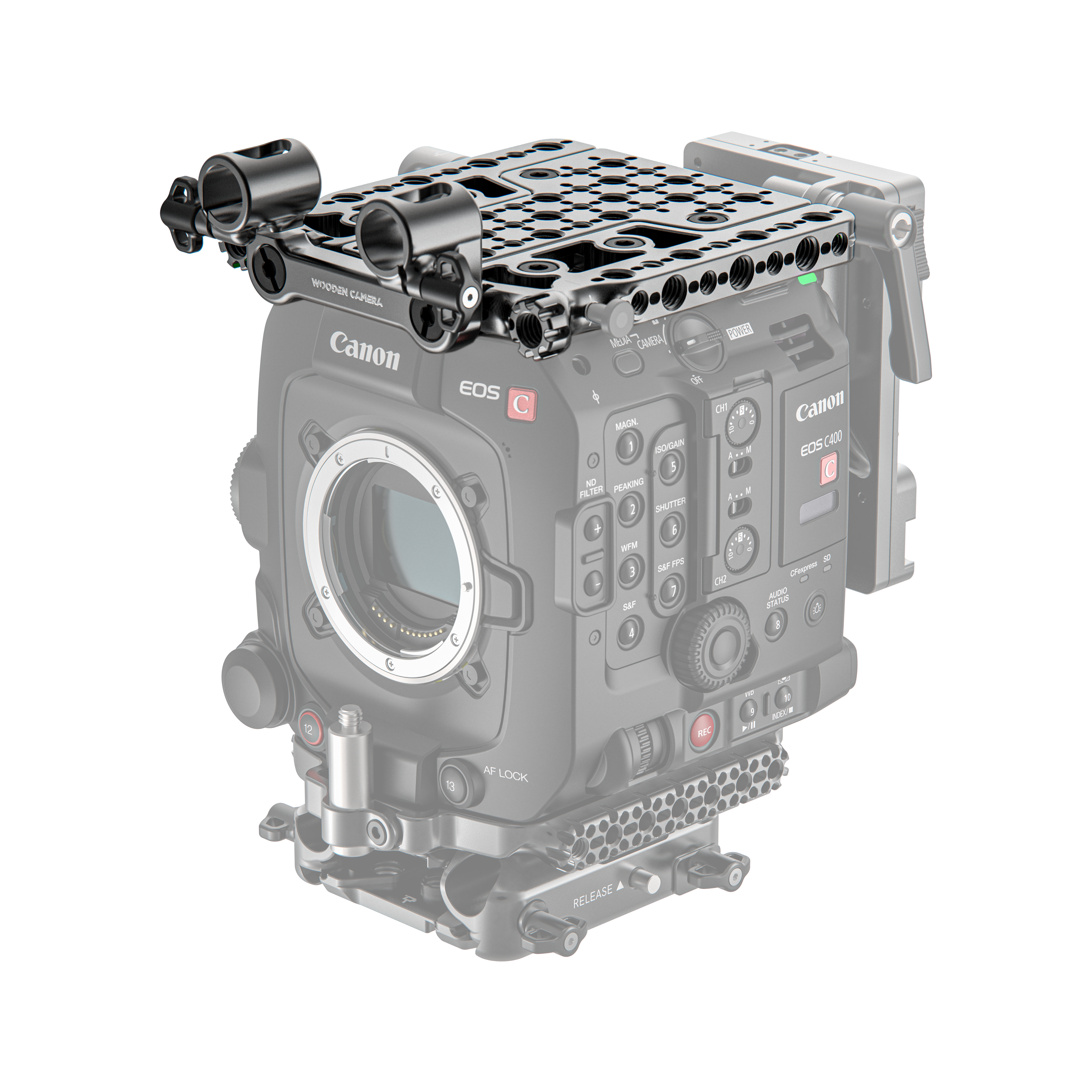 Wooden Camera Top Plates plaque top Canon EOS C400 modulaire