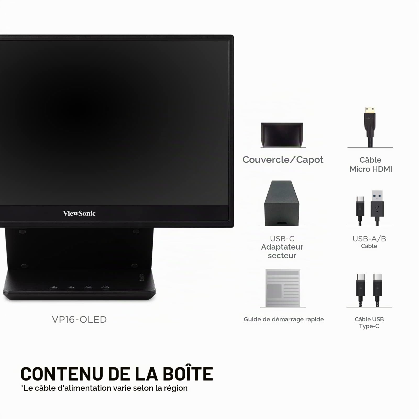 ViewSonic VP16-OLED moniteur portable 15,6" FHD OLED