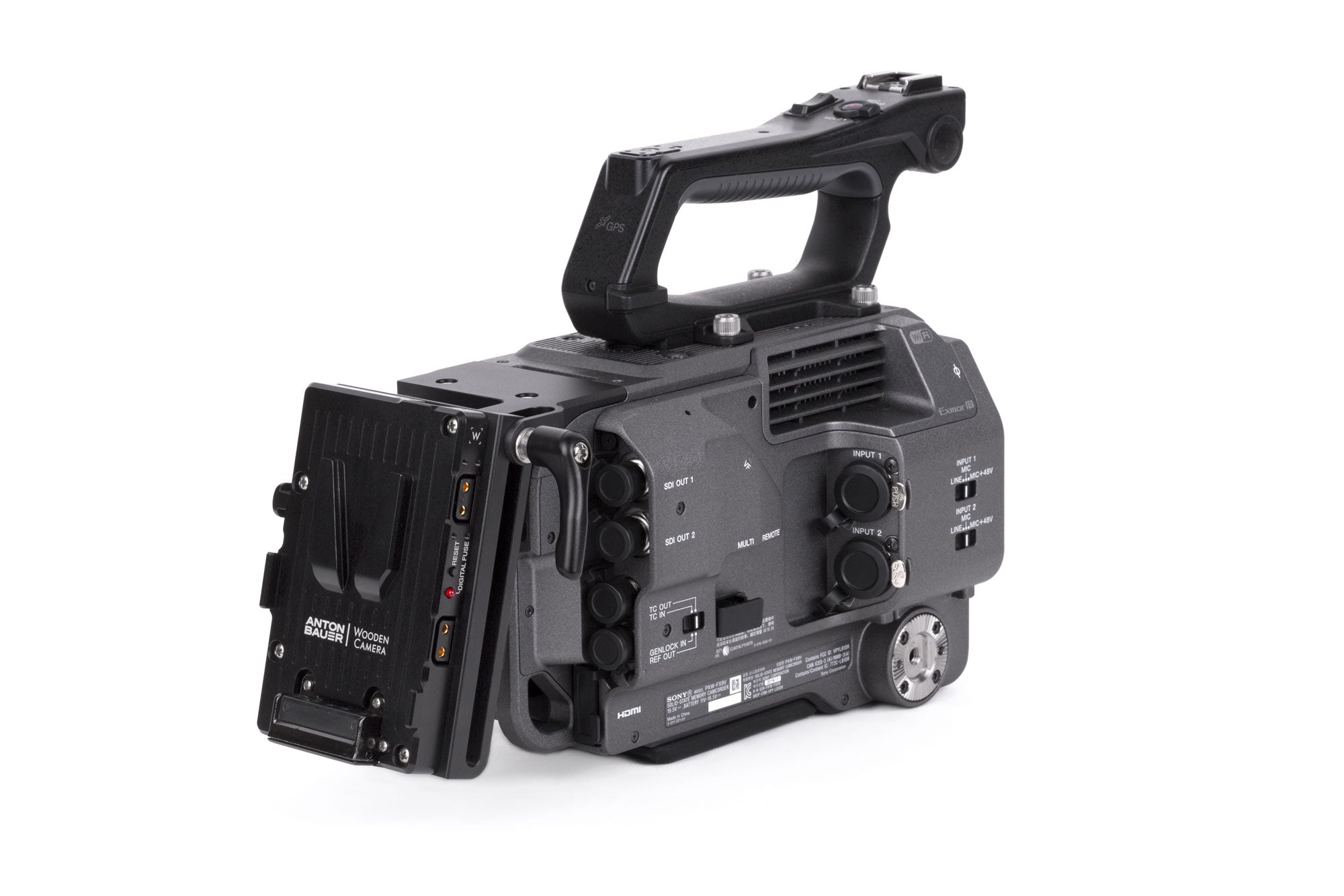 Wooden Camera Power Battery Slide Pro V-Mount plaque Sony FX9