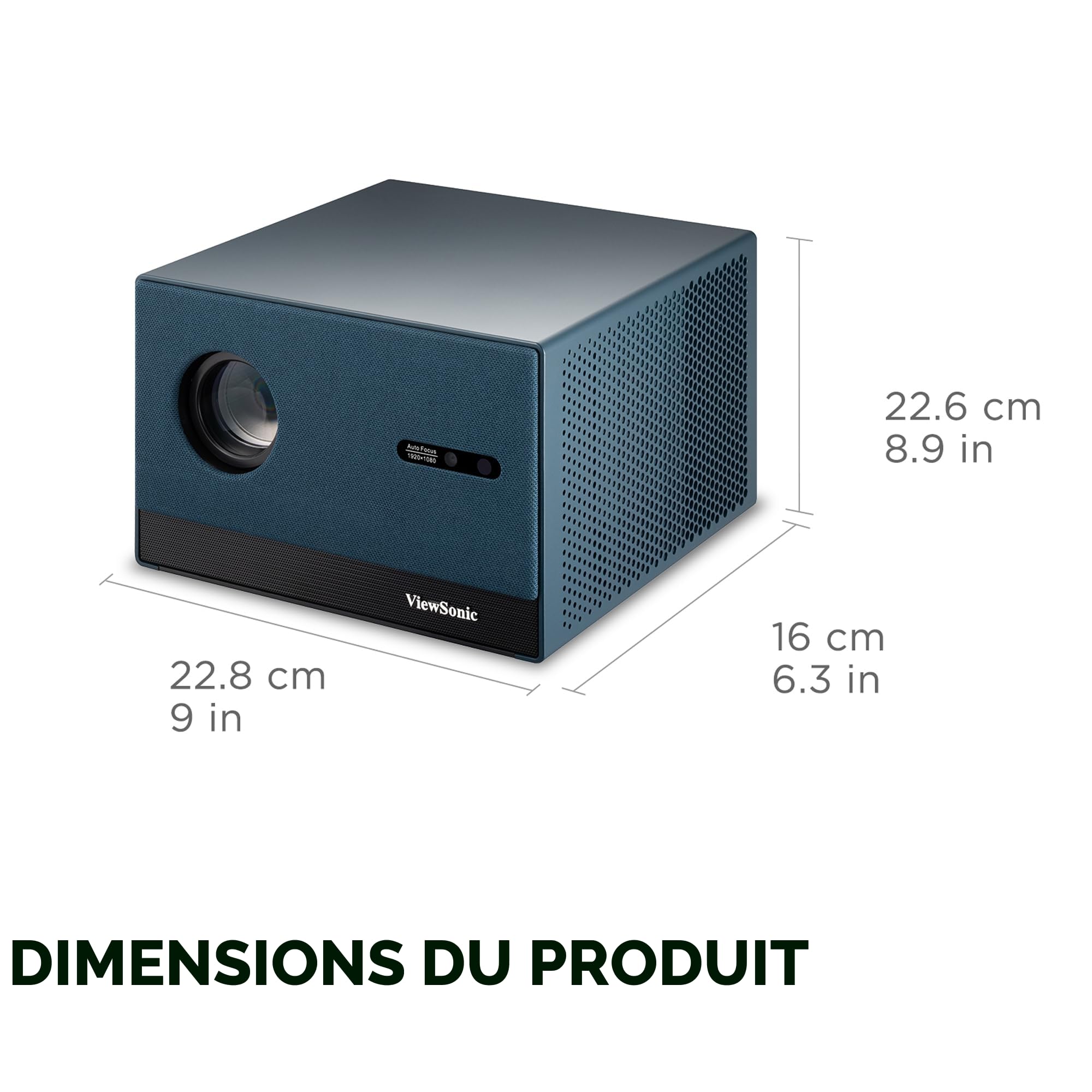 ViewSonic LX60HD vidéoprojecteur LED Full HD Google TV 140 pouces