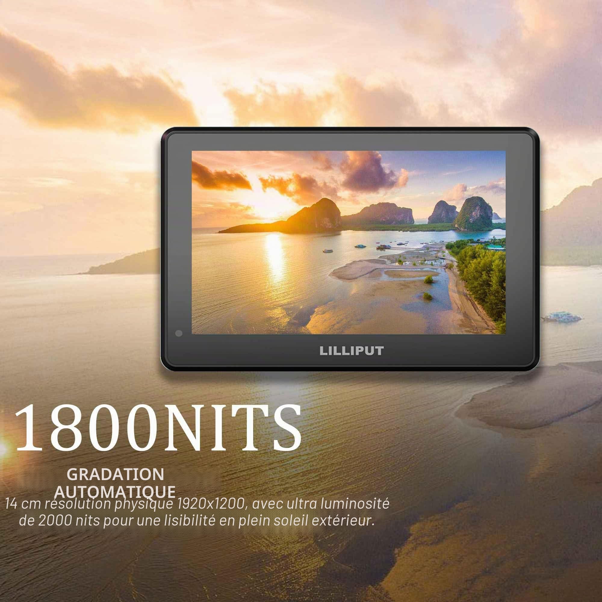 Lilliput HT5S Moniteur caméra tactile 5,5" FHD 2000 nits