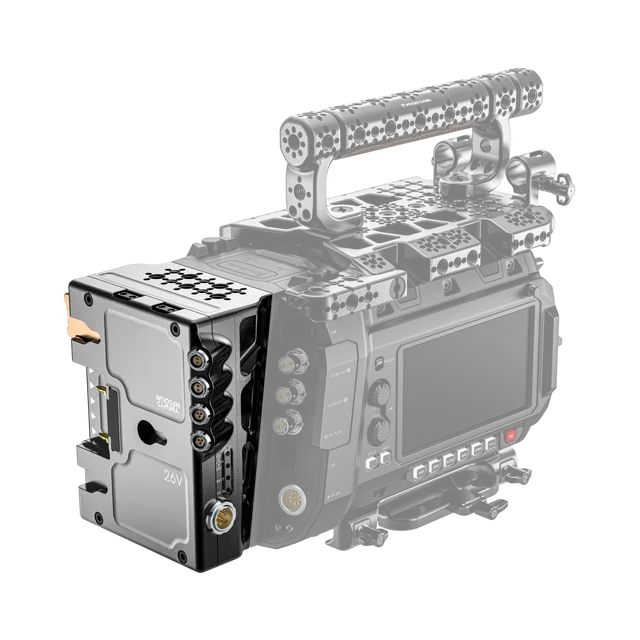 Wooden Camera Power D-Box Blackmagic URSA Cine platine Gold Mount