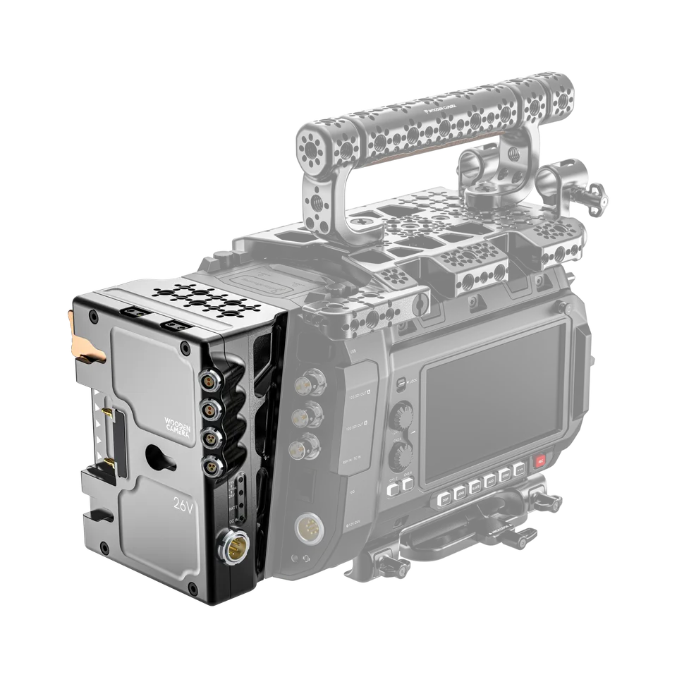 Wooden Camera Power D-Box Blackmagic URSA Cine platine Gold Mount