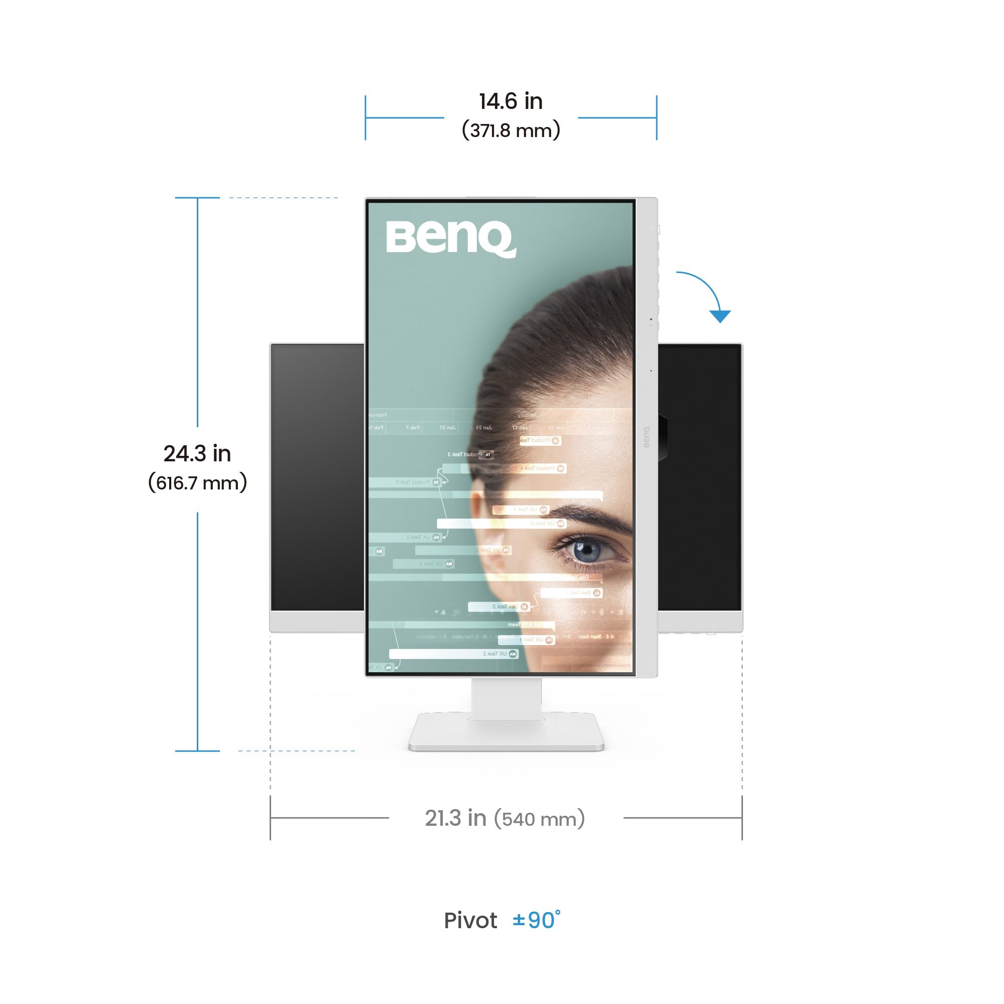 BenQ GW2486TC moniteur 24 pouces USB-C 100 Hz Eye-Care