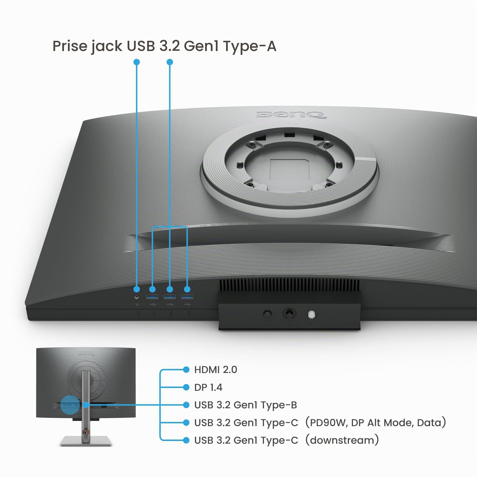 BenQ RD280U moniteur programmeur 28" 4K+ 3:2