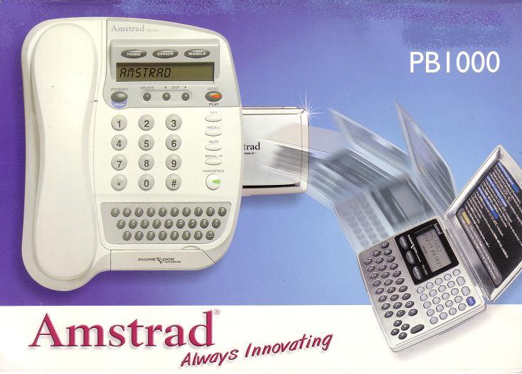 Amstrad PB1000 répertoire téléphonique téléphone clavier