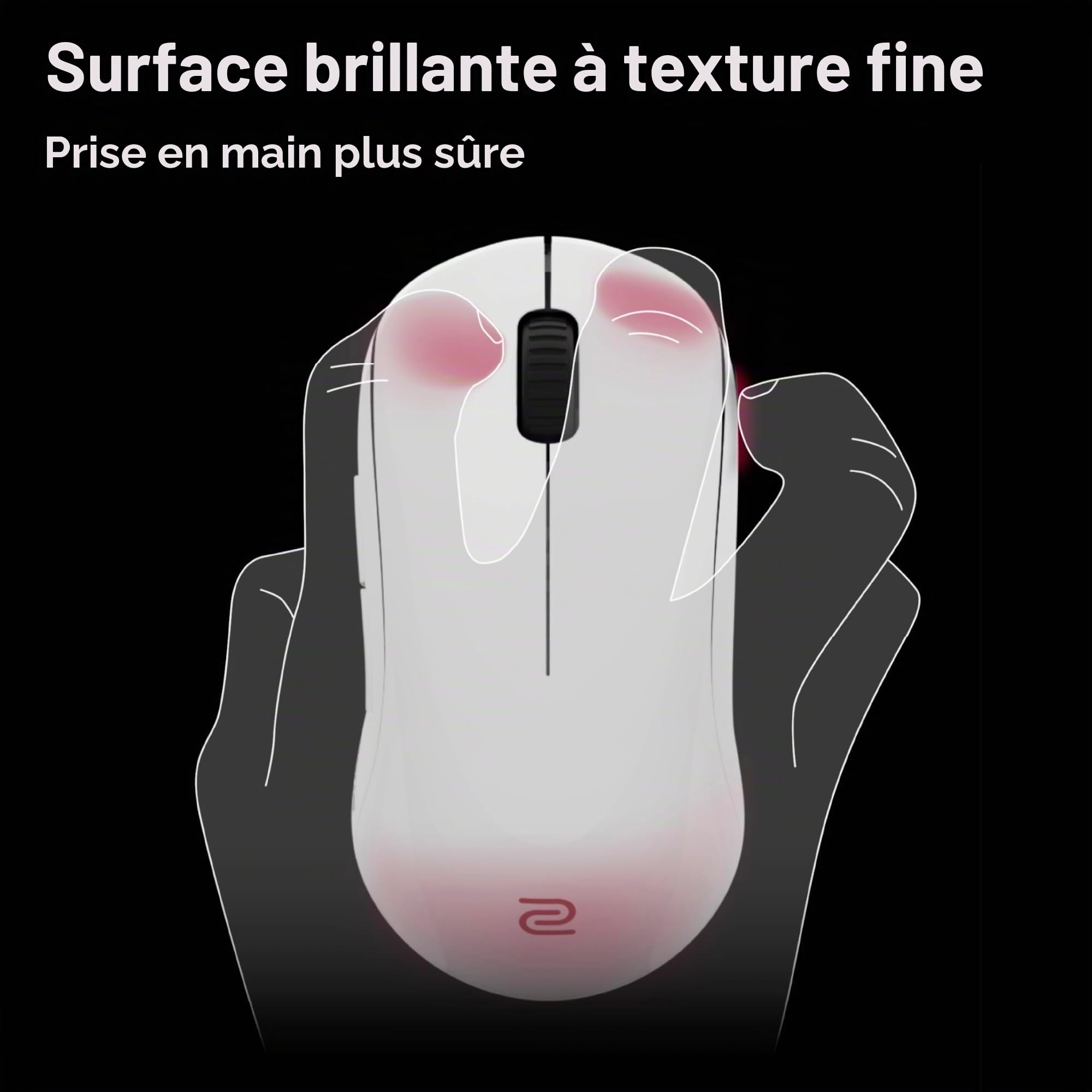 BenQ ZOWIE U2-DW Souris gaming sans fil blanche 4K