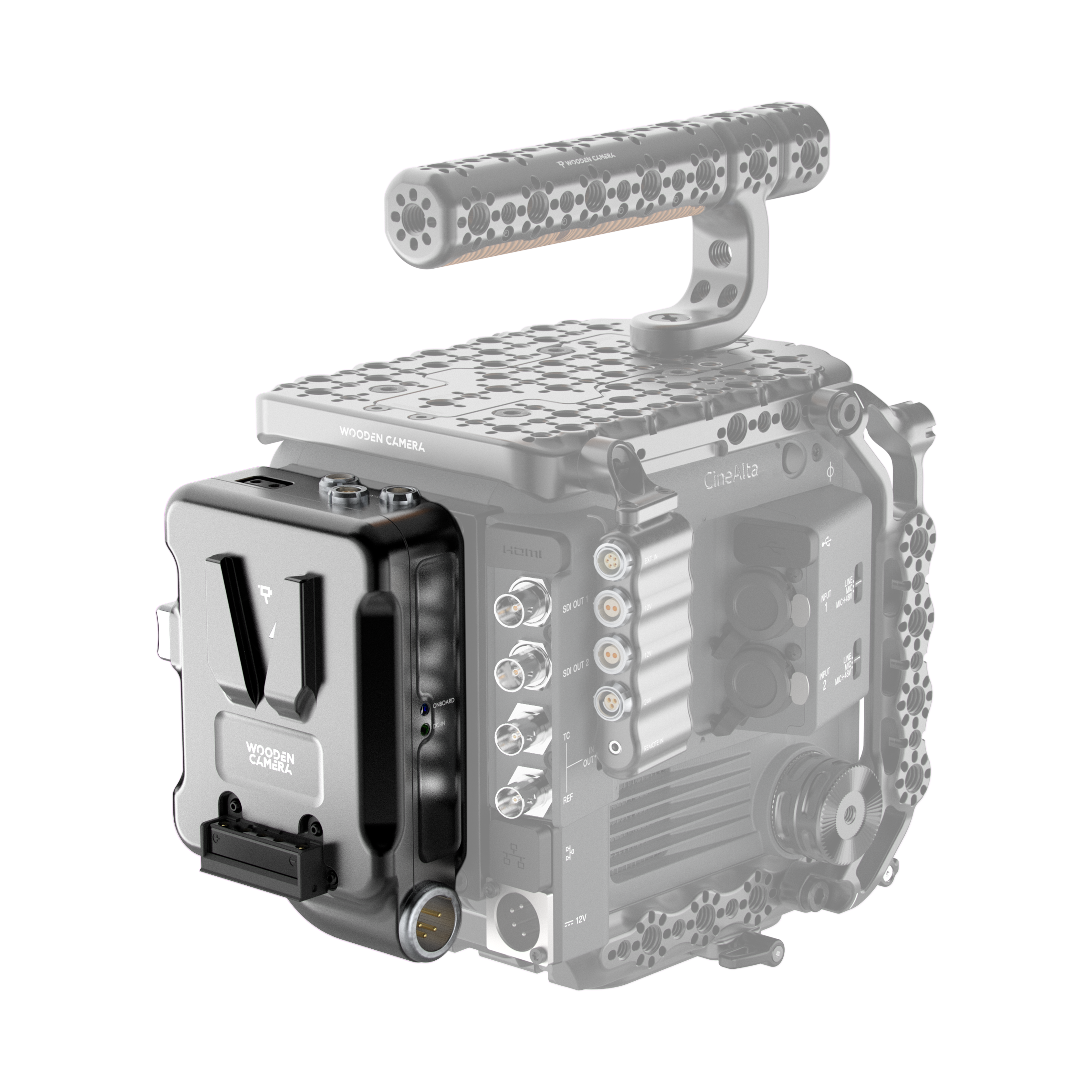 Wooden Camera Power D-Box Sony BURANO boîtier V-Mount 12V/24V