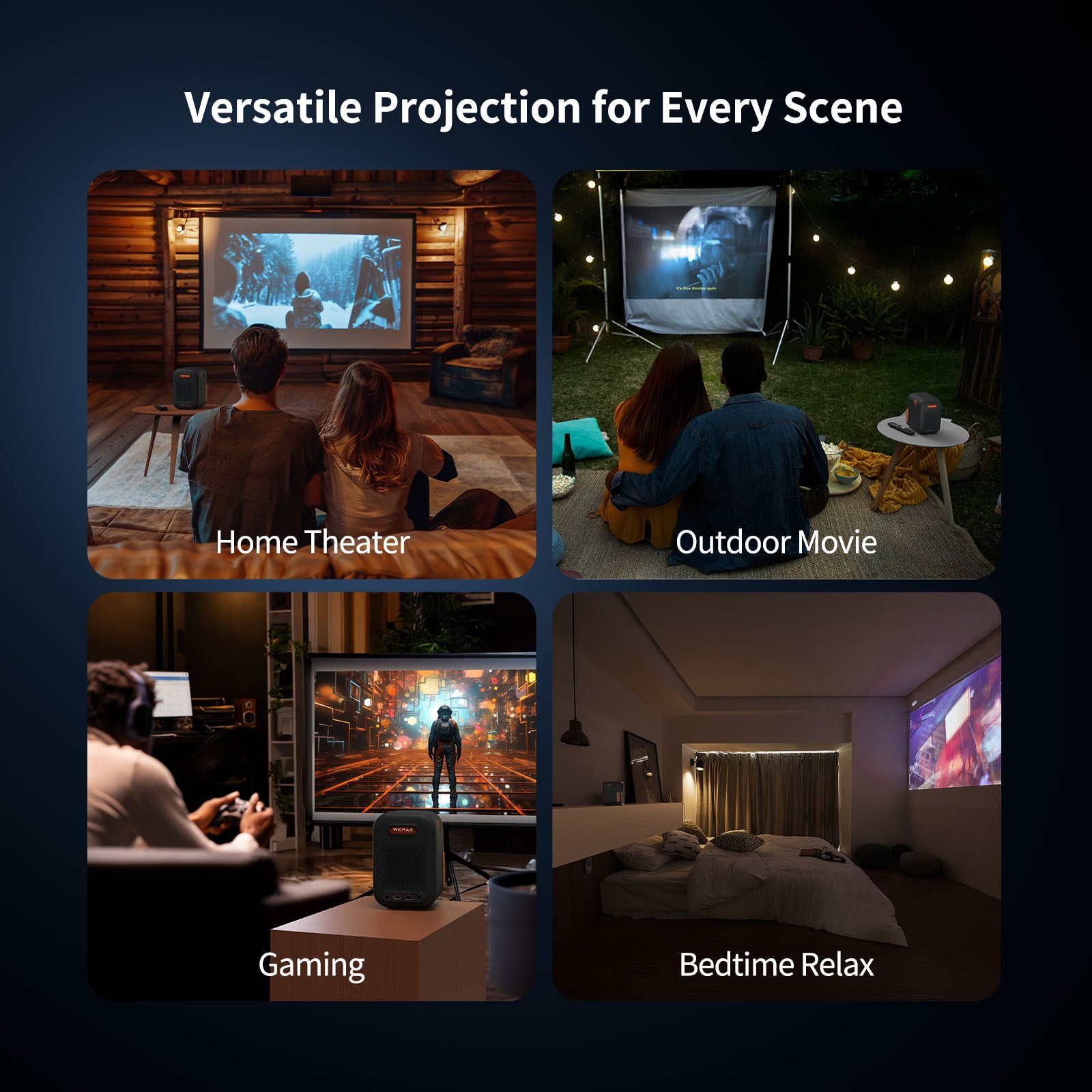 Wemax VP01 vidéoprojecteur 1080P Google TV Netflix