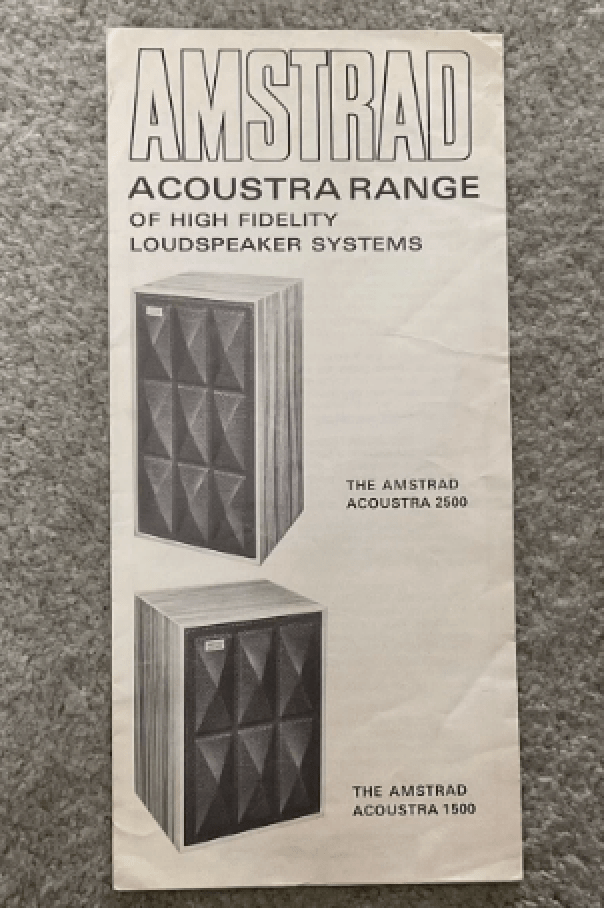 Amstrad Acoustra 1500 enceinte stéréo 15W paire 8 ohms