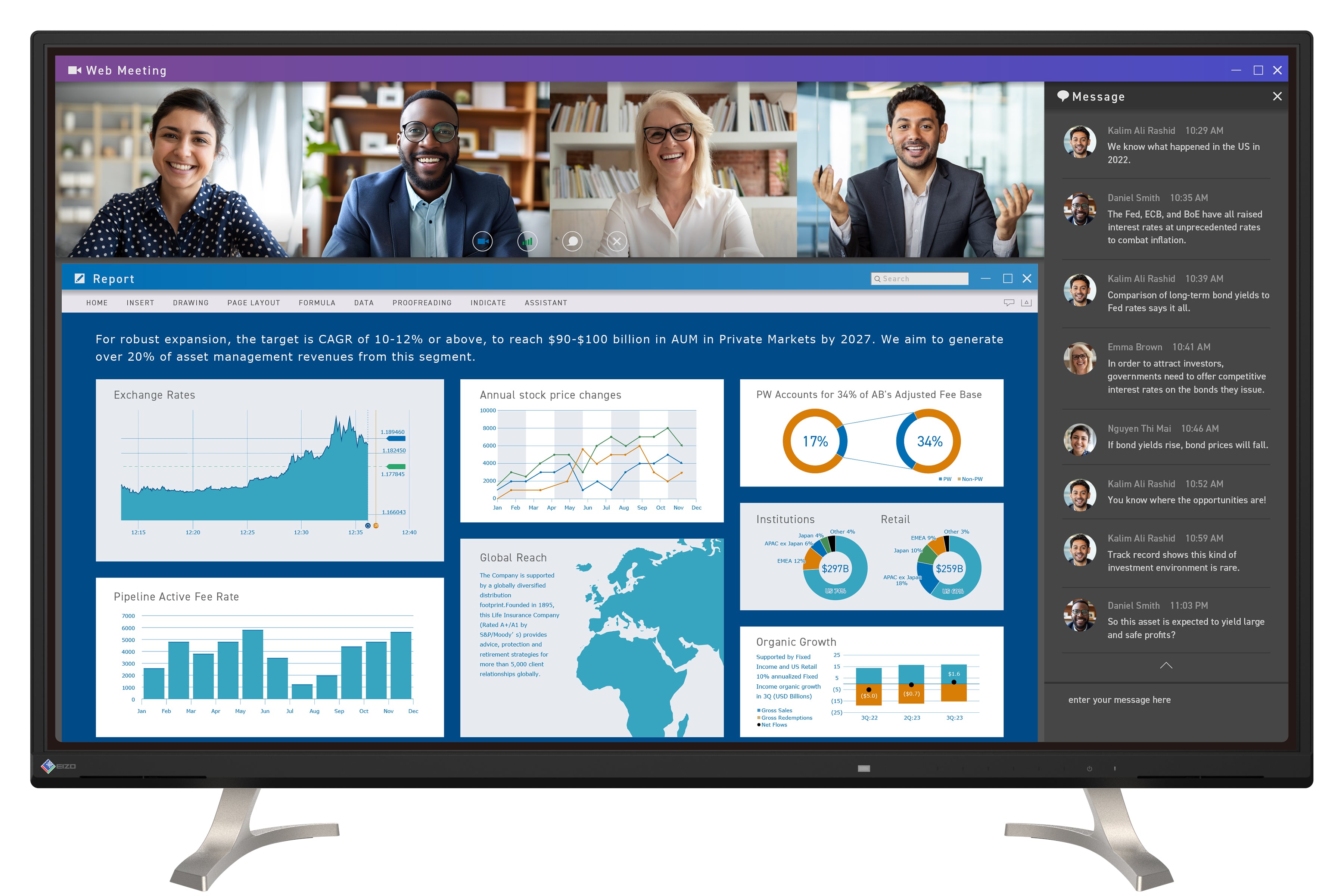 EIZO FlexScan EV4340X moniteur 42,5" 4K UHD Noir