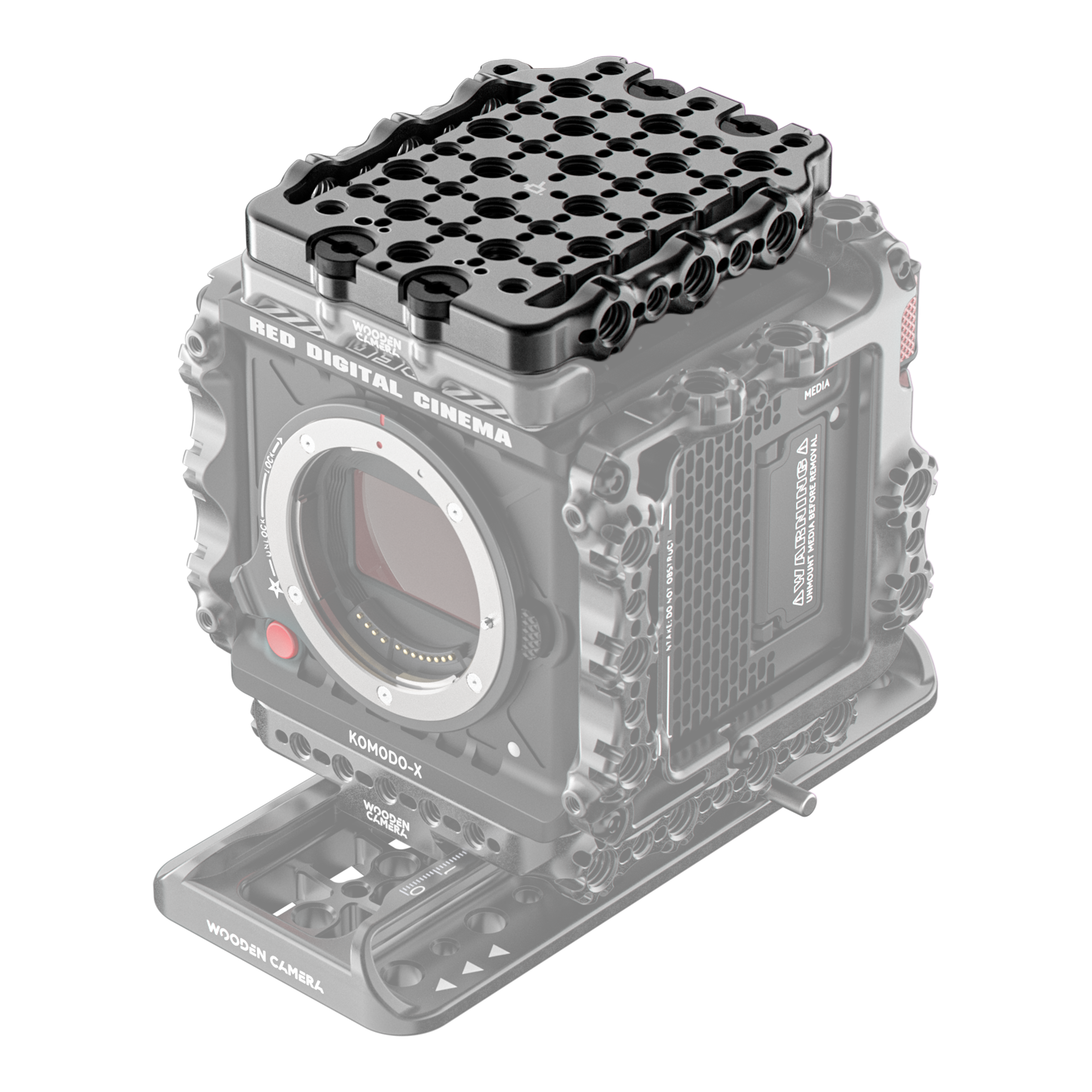 Wooden Camera Rigging Top Plate platine RED Komodo-X