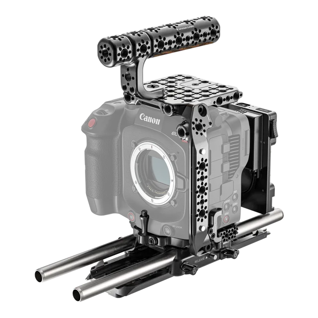Wooden Camera Elite Kit Canon EOS C80 cage Gold Mount V-Mount