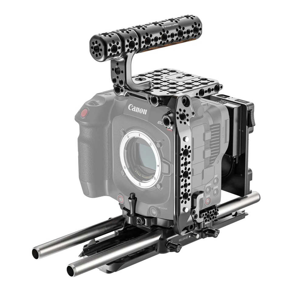 Wooden Camera Elite Kit Canon EOS C80 cage Gold Mount V-Mount