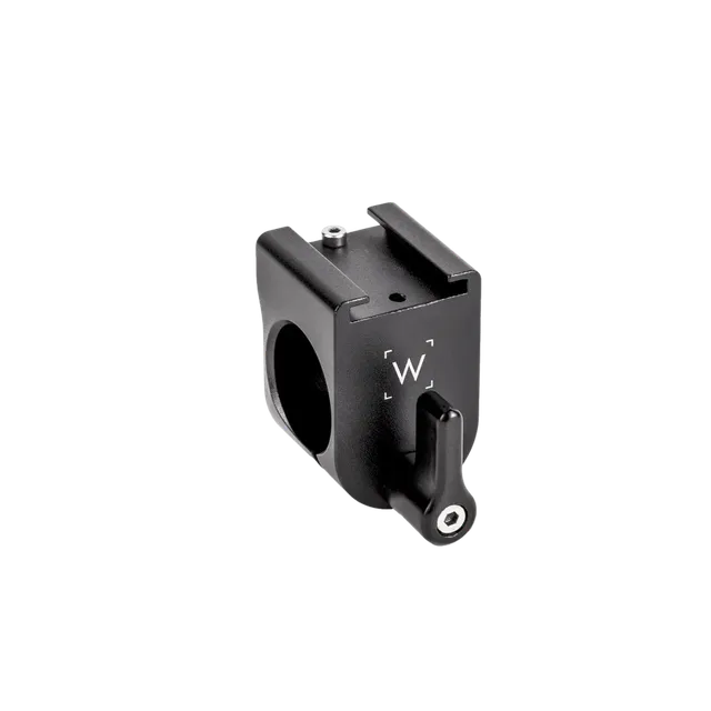 Wooden Camera Rod 19mm Rod Clamp to Cold Shoe Mount