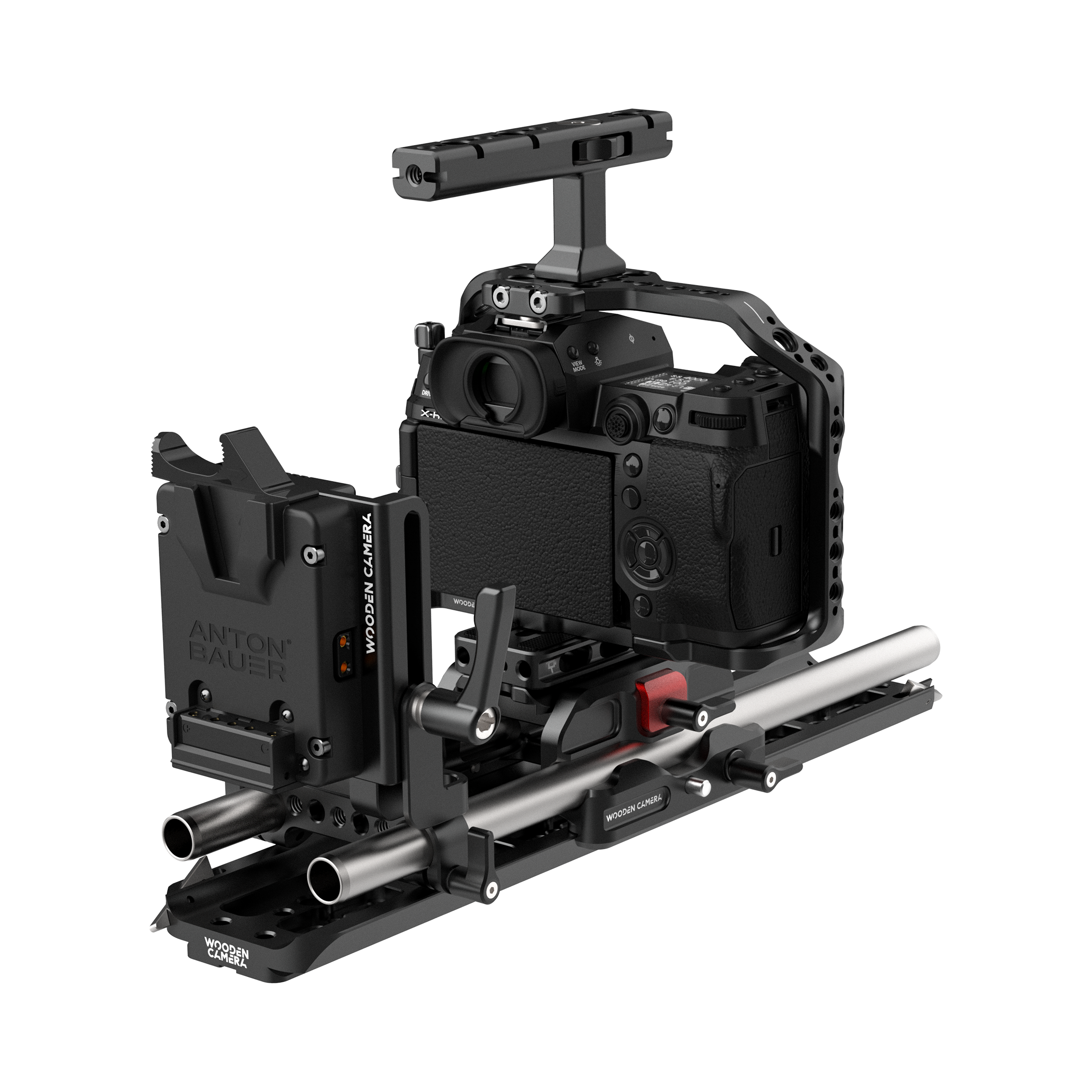 Wooden Camera Fujifilm X-H2S X-H2 Kit Pro V-Mount cage rig