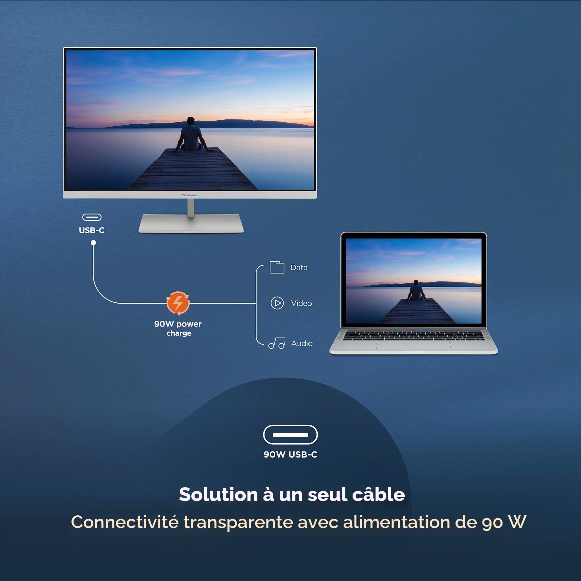 ViewSonic VP2766-2K-W moniteur 27" QHD Pantone 120Hz