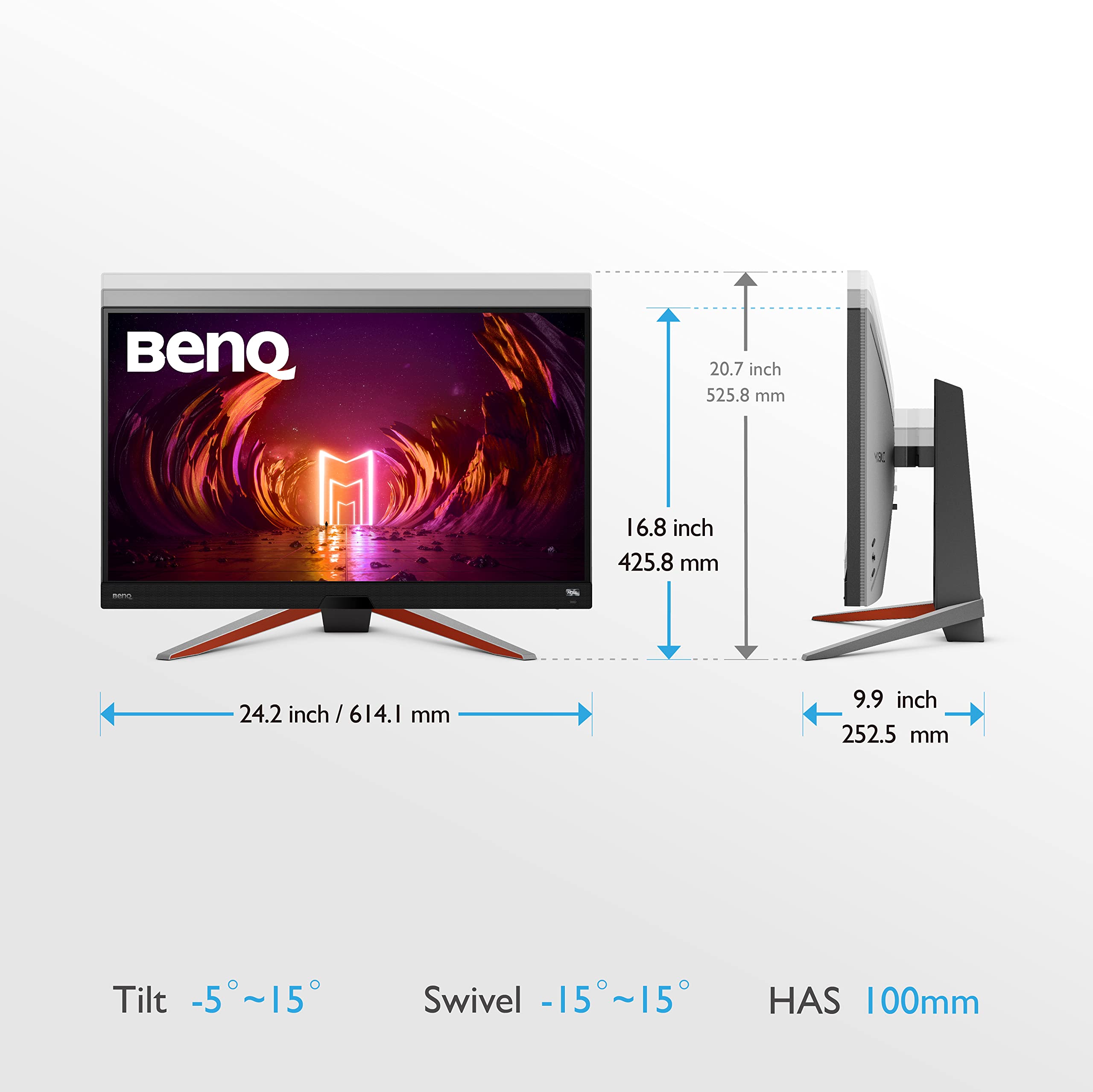 BenQ MOBIUZ EX2710Q moniteur gaming 27" QHD 165Hz IPS HDR