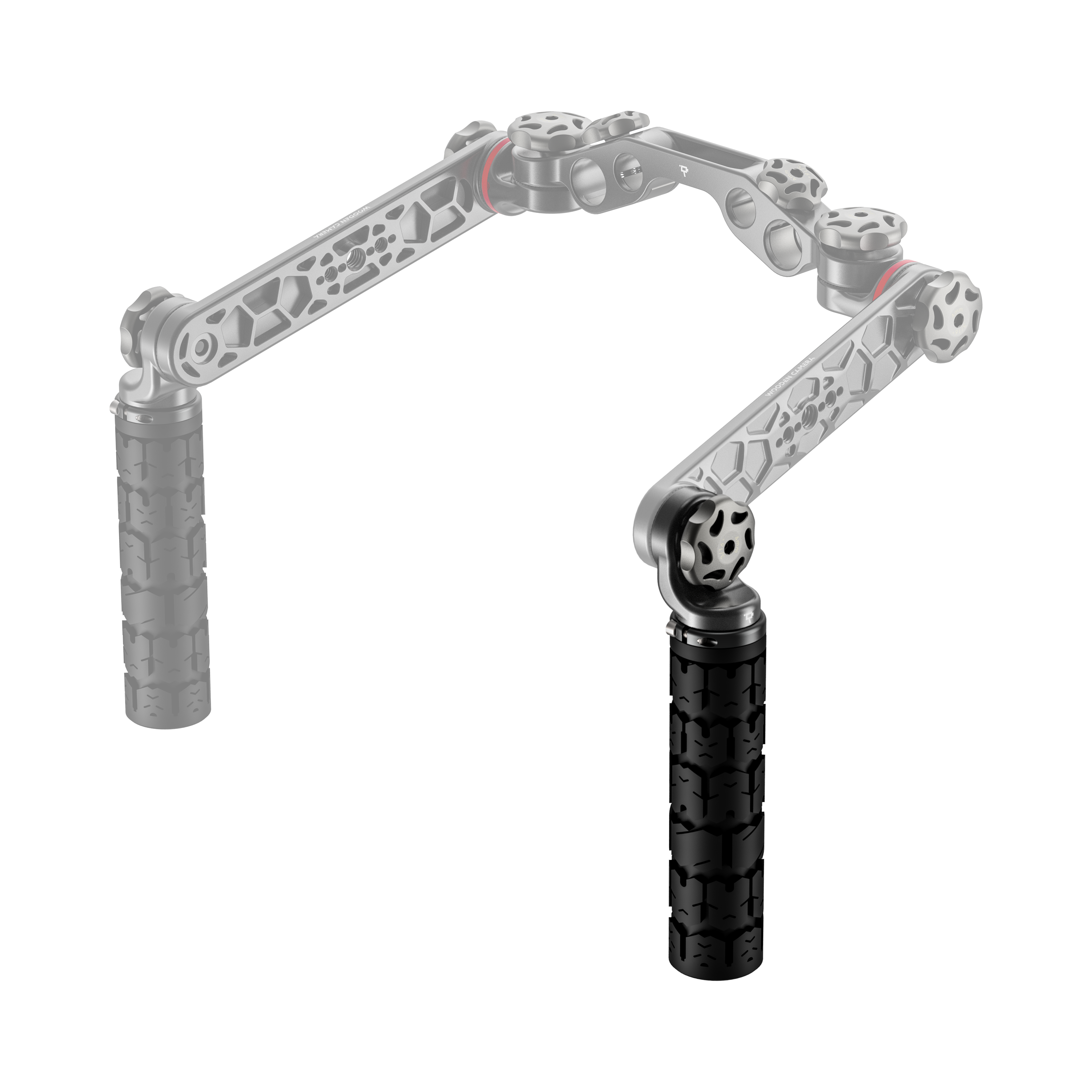 Wooden Camera Handles Rosette Handgrip 135mm poignée TPE