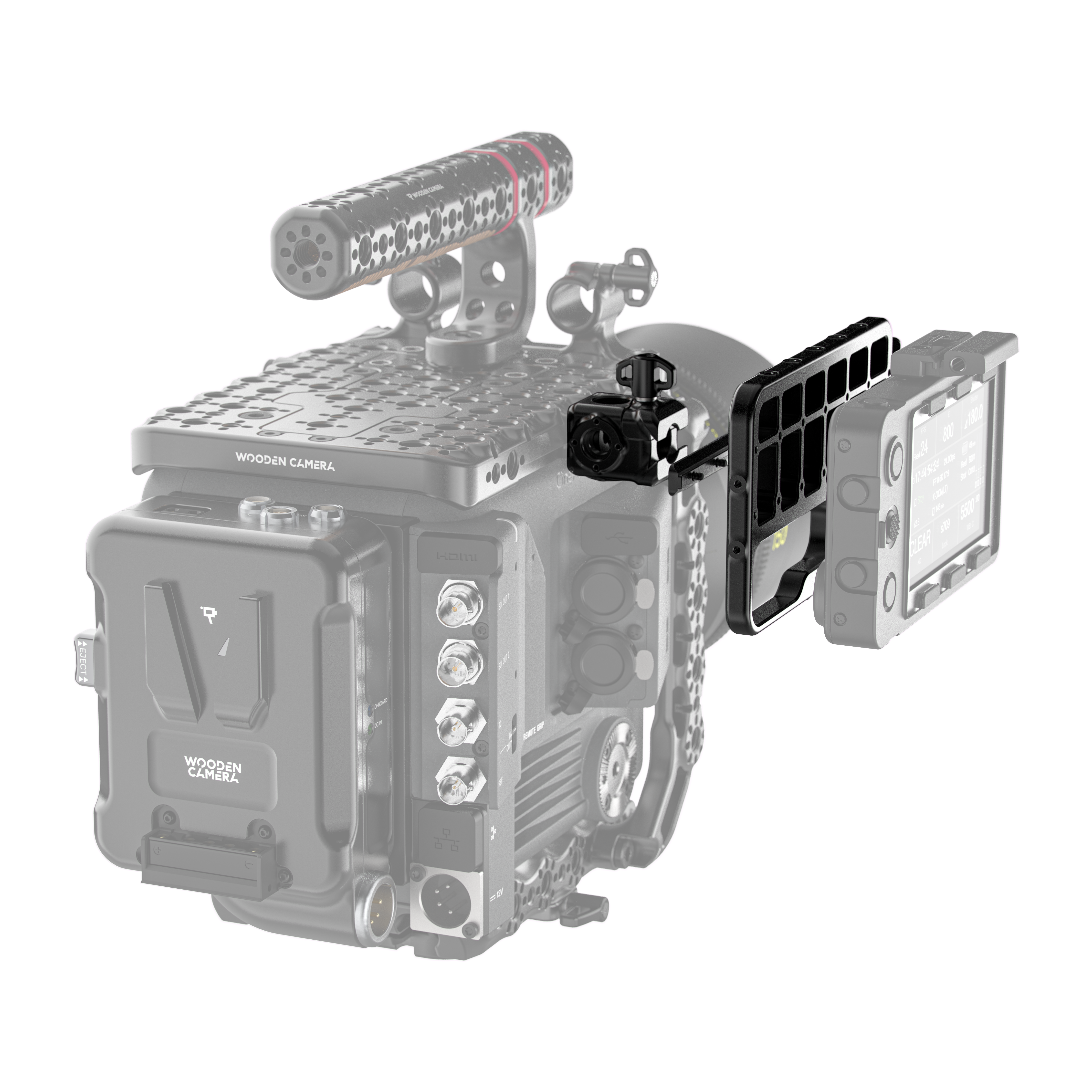 Wooden Camera EVF System Sony BURANO support viseur tige 15mm