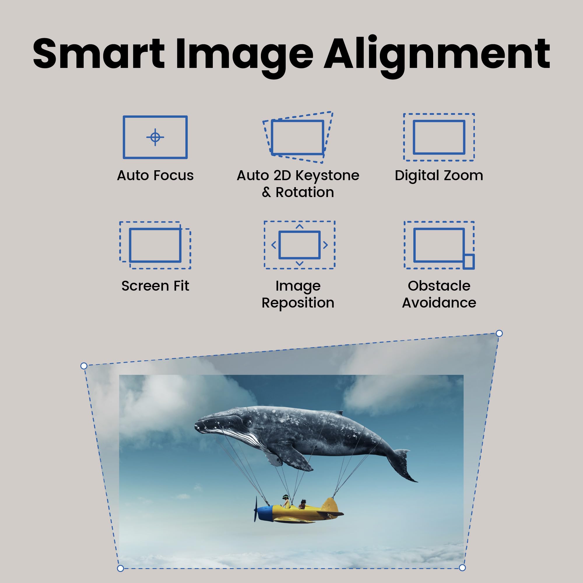 BenQ GP520 vidéoprojecteur 4K HDR Google TV 2600lm