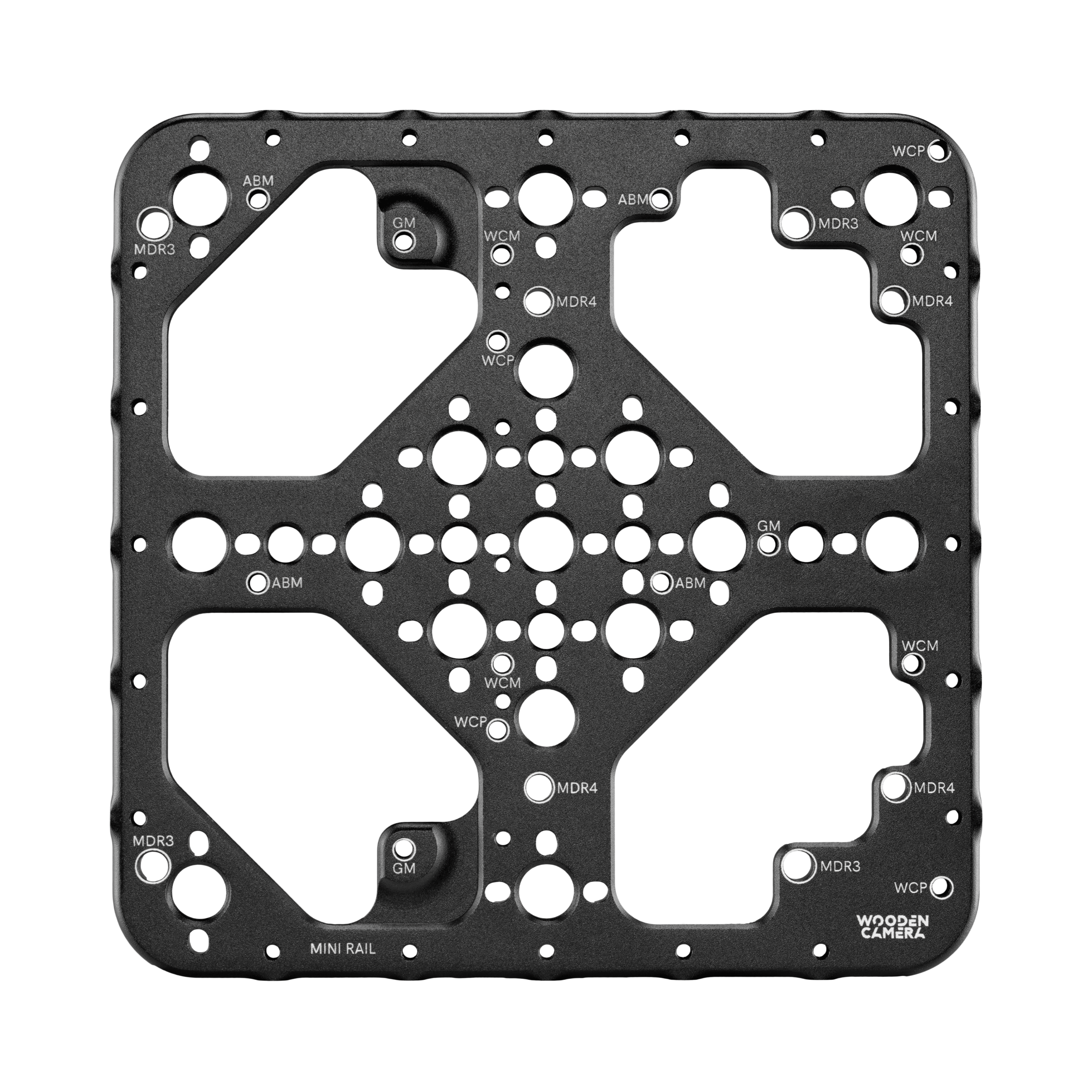 Wooden Camera Accessory Plates plaque rig 5x5 alu noir 135g