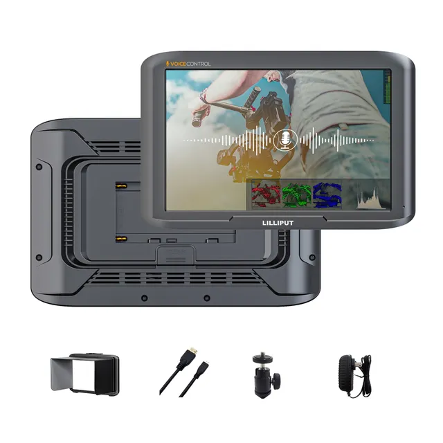 Lilliput V7 moniteur caméra 7" 4K HDMI commande vocale